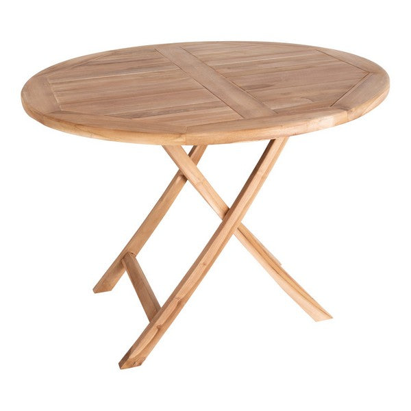 Oviedo Teak Spisebord i teaktræ, natur, Ø100x75 cm