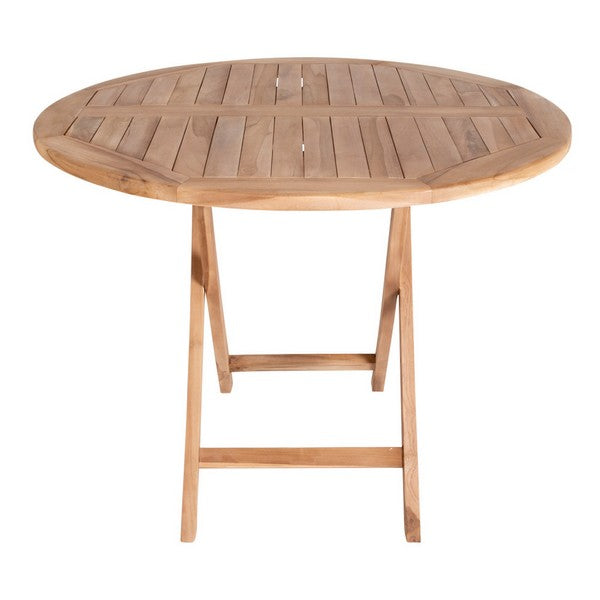 Oviedo Teak Spisebord i teaktræ, natur, Ø100x75 cm