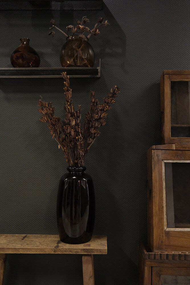 Trademark Living Shape glasvase M - chokolade