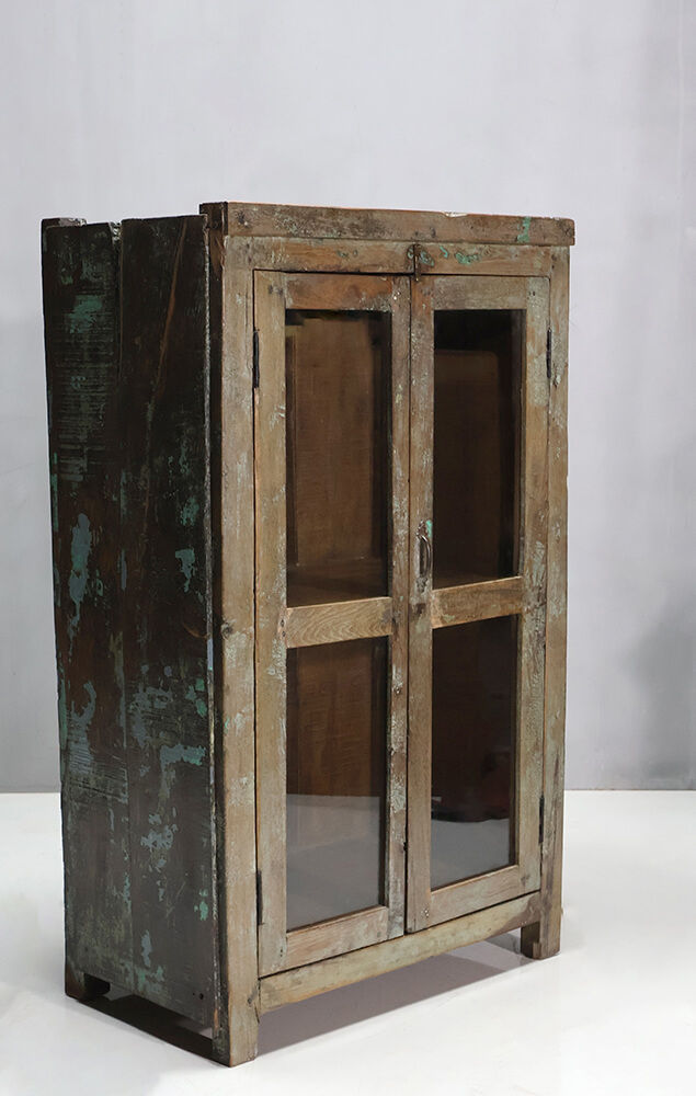 Trademark Living Gammelt vitrineskab med patina