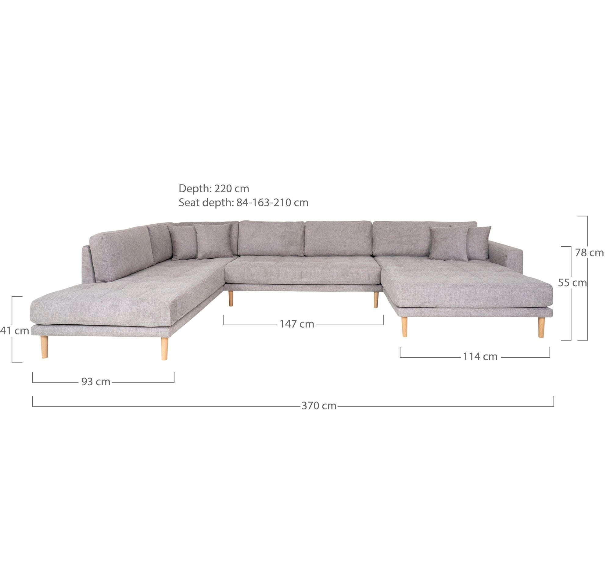 House Nordic Lido U-Sofa Åben Ende
