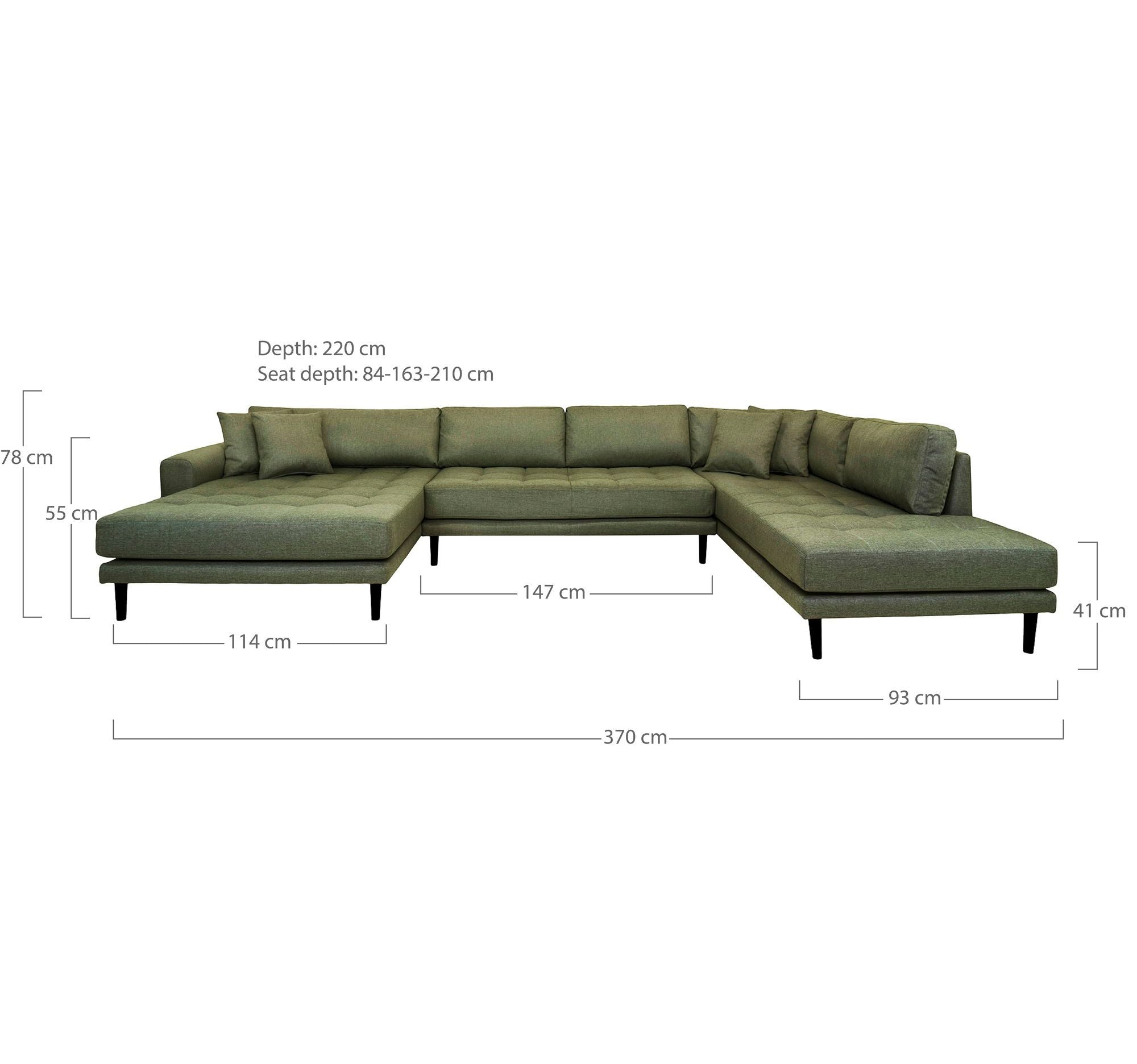 House Nordic Lido U-Sofa Åben Ende