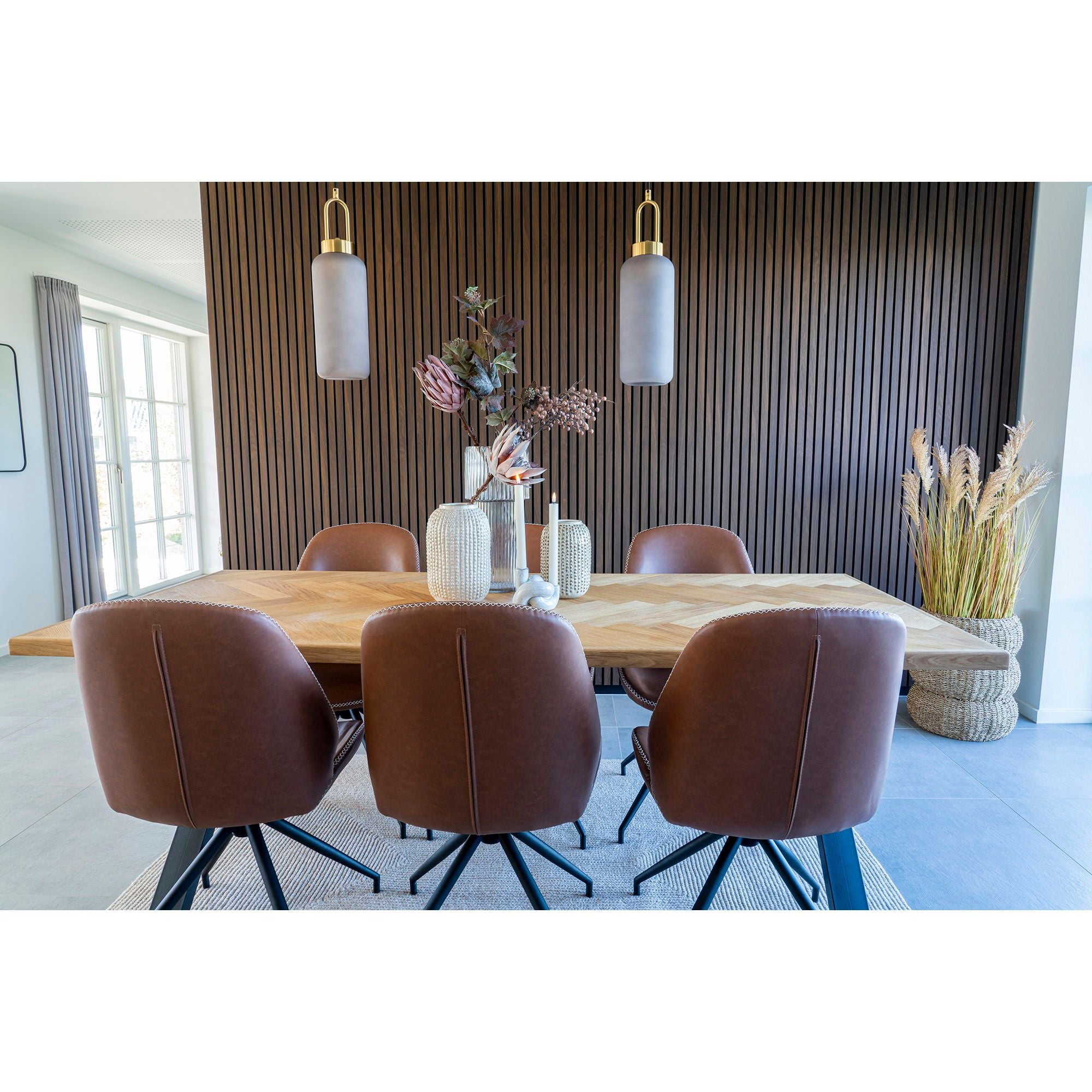 House Nordic Monte Carlo Spisebordsstol med Drejefod - sæt af 2