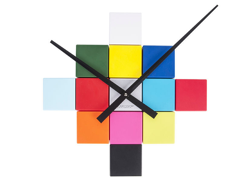 Karlsson Vægur DIY Cubic multifarve