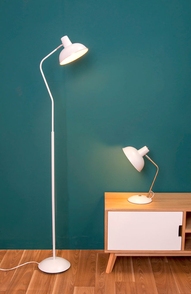 Leitmotiv Bordlampe Emhætte jern mat hvid