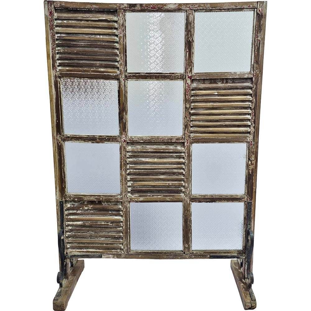 Trademark Living One-of-a-kind rumdeler med træ og glas