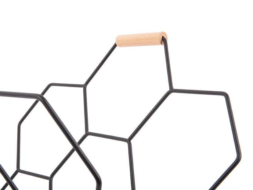 nutid Magasinhylde Honeycomb mat sort