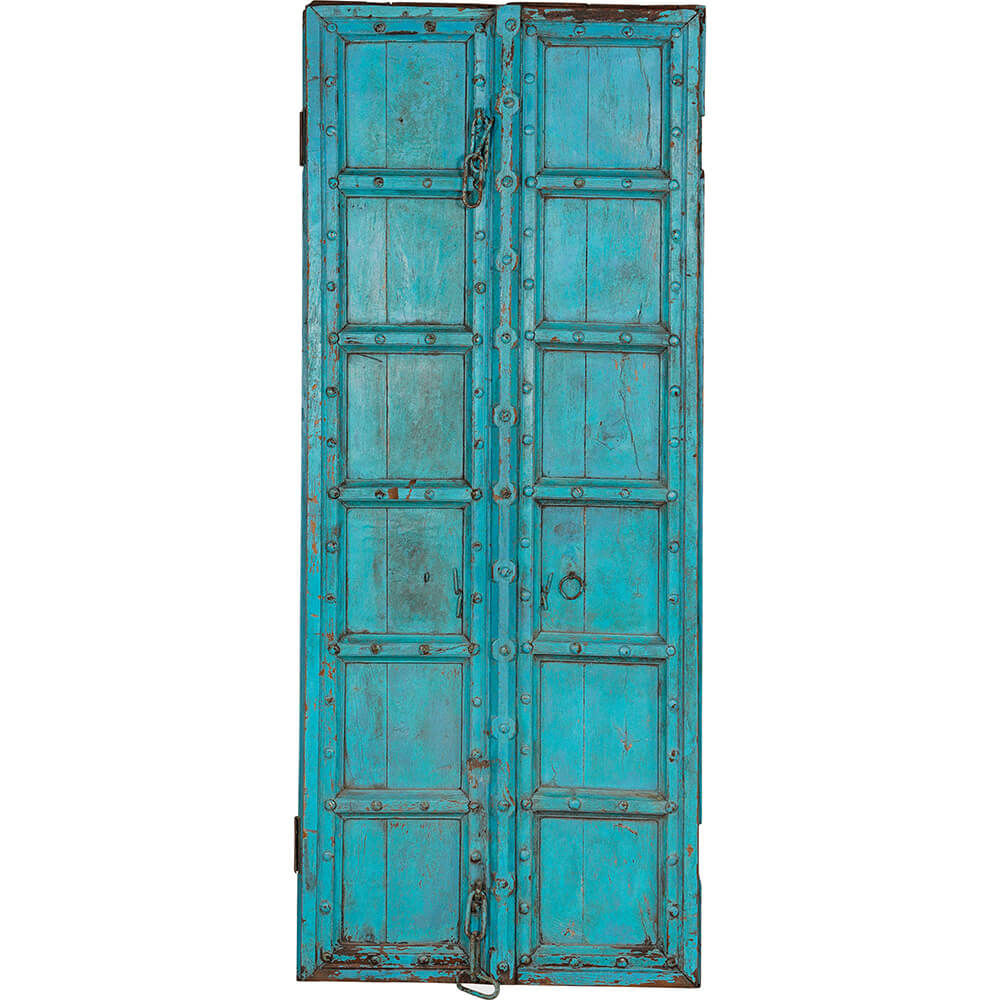 Trademark Living Turkisblå gammel dør