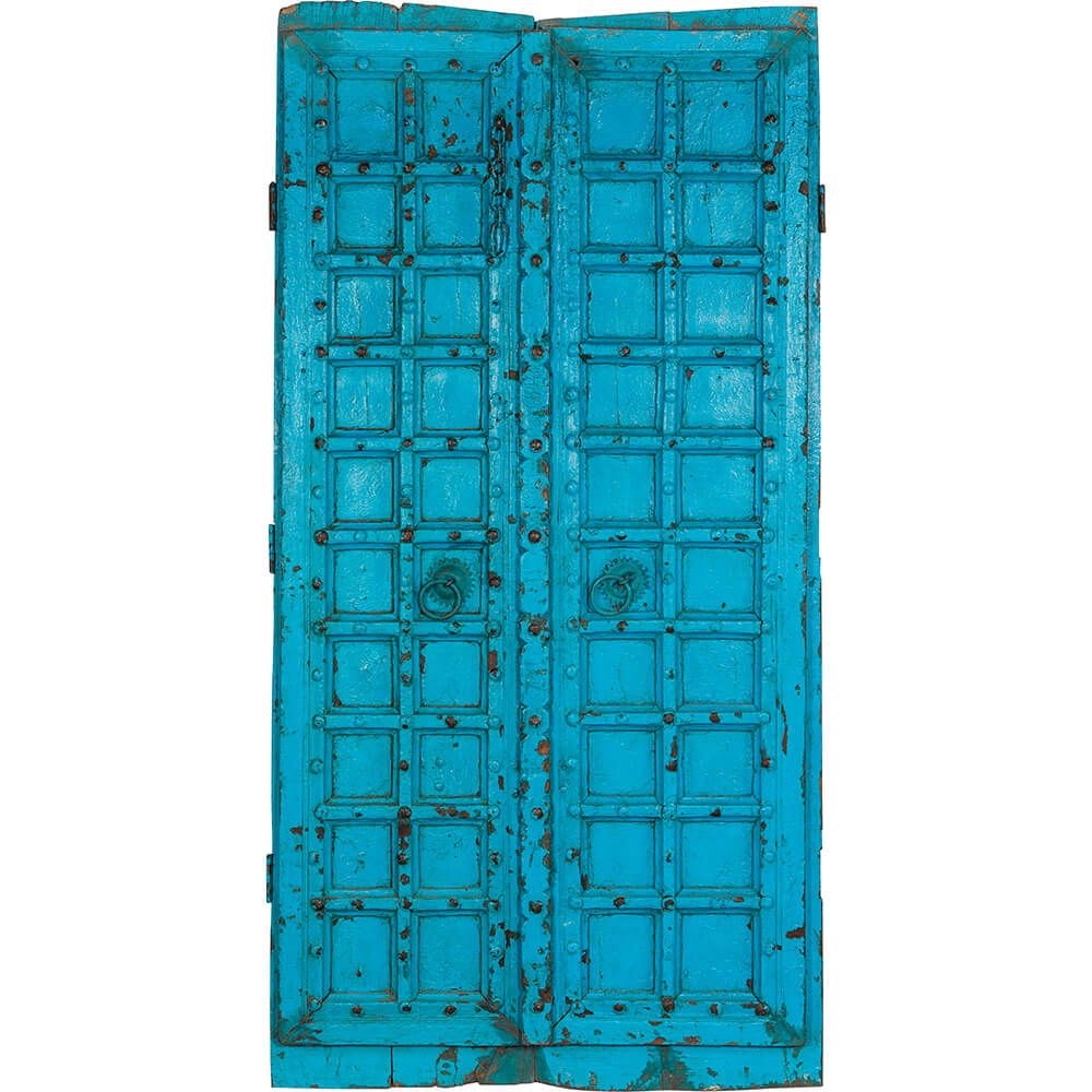 Trademark Living Smuk turkisblå vintage dør