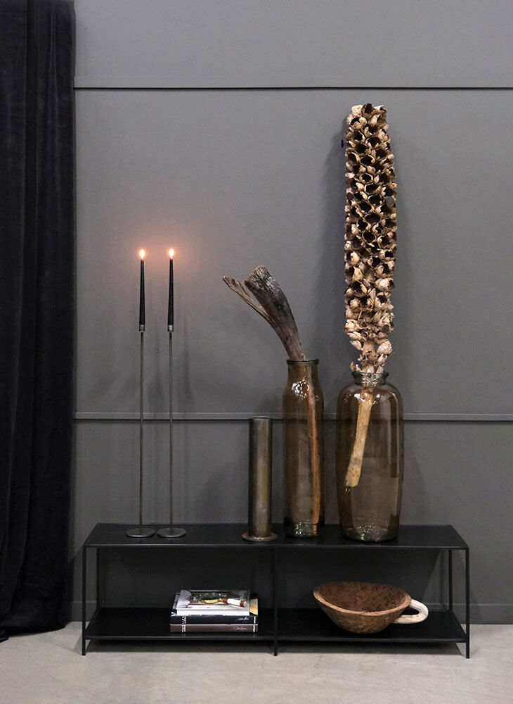 Trademark Living Lawrence gulvvase -røgfarvet