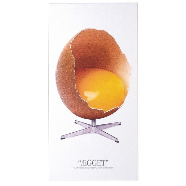 Akustikbillede Ægget hvid 9x600x1200 mm