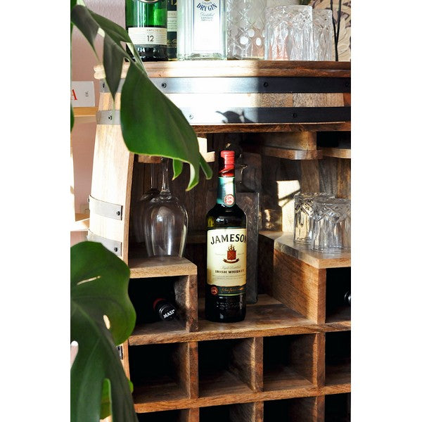 Barskab vintønde Rosey Raw-Say Ø55x80 cm