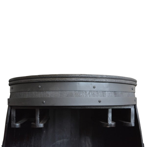 Barskab vintønde Rosey-black Ø65x90 cm