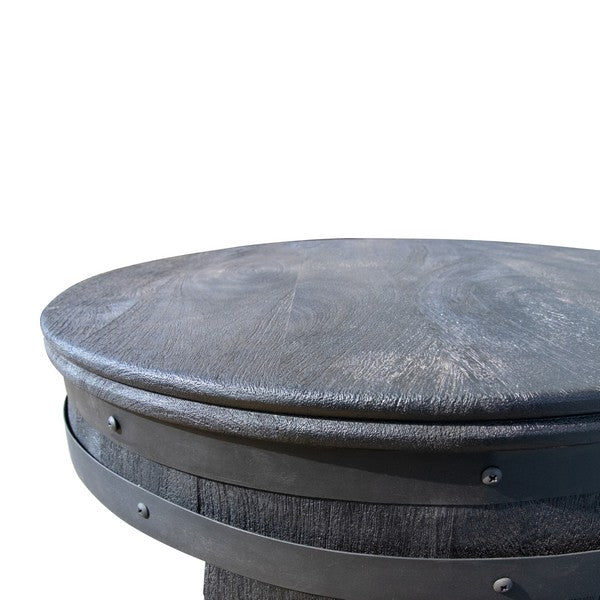 Barskab vintønde Rosey-black Ø65x90 cm