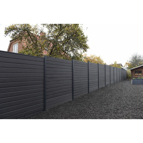 Kirkedal Alu Black stolpe K100 80x80x2700 mm