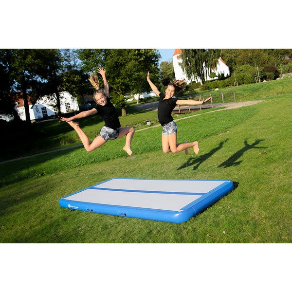 Global Airtrack Play 150x400 cm blå/grå