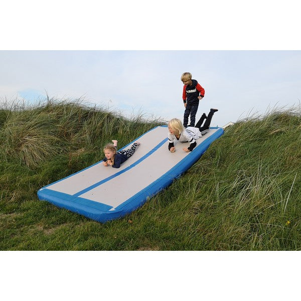 Global Airtrack Play 150x400 cm blå/grå