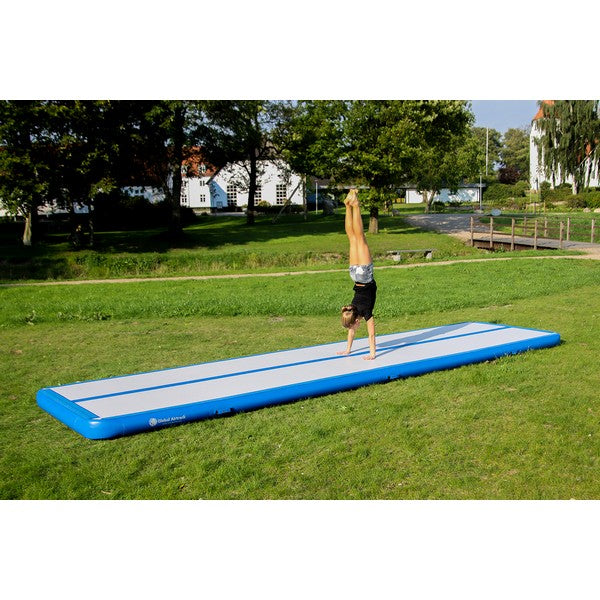 Global Airtrack Play 150x400 cm blå/grå