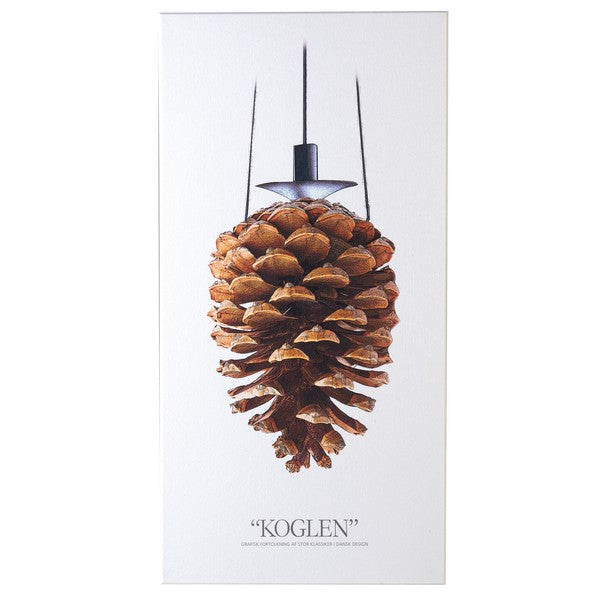 Akustikbillede Koglen hvid 9x600x1200 mm