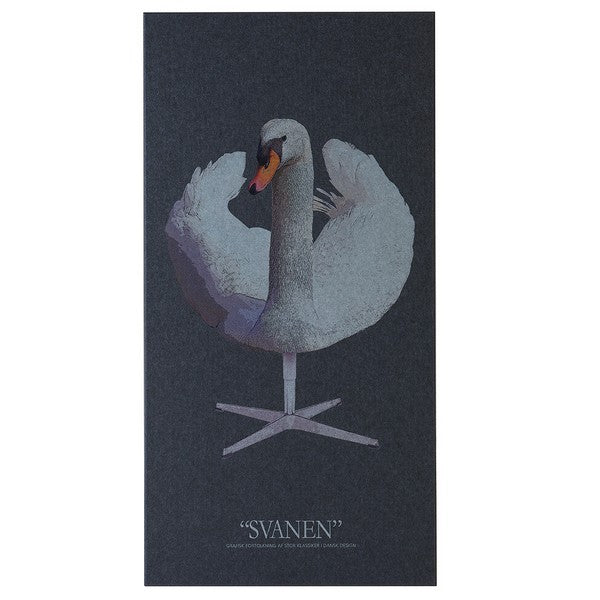 Akustikbillede Svanen mørk grå 9x600x1200 mm