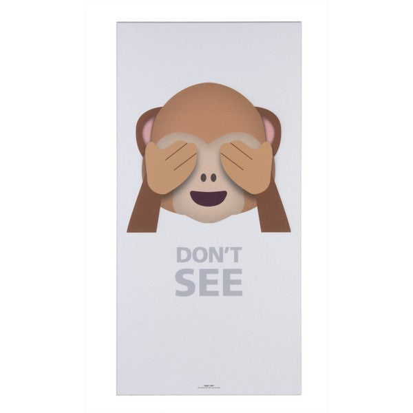 Akustikbillede Don´t see abe hvid 9x600x1200 mm