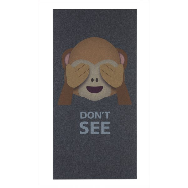 Akustikbillede Dont see abe mørk grå 9x600x1200 mm