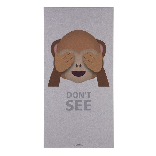 Akustikbillede Dont see abe lys grå 9x600x1200 mm