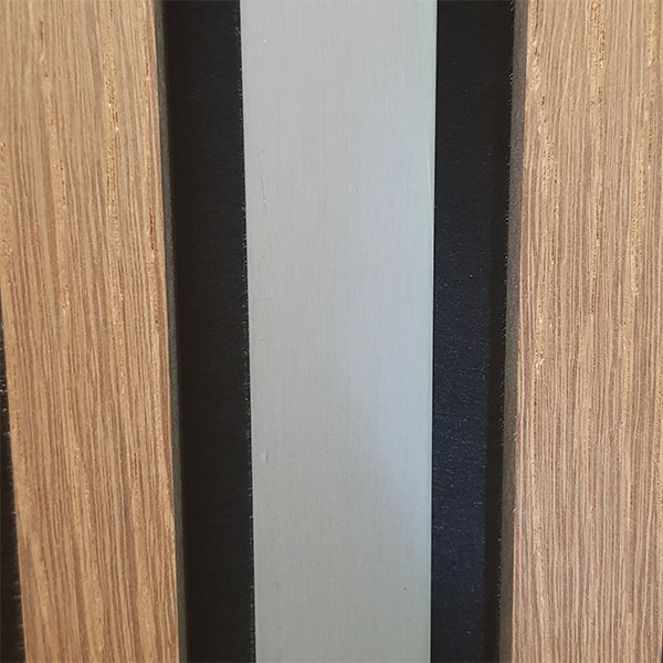 Lines til 27mm akustikpanel Grafit grå 60 cm