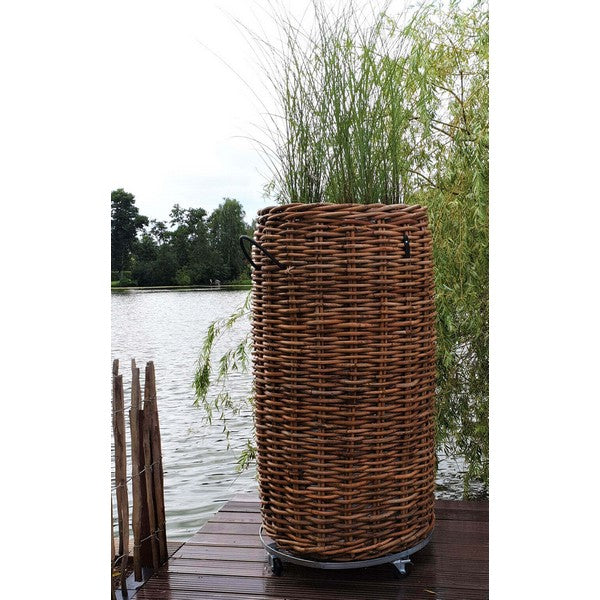 Mammut Rund Rattankurv Ø85xH150 cm