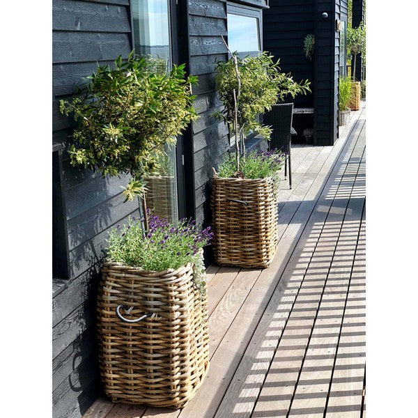 Maxi Firkantet Rattankurv L41xB41xH66 cm