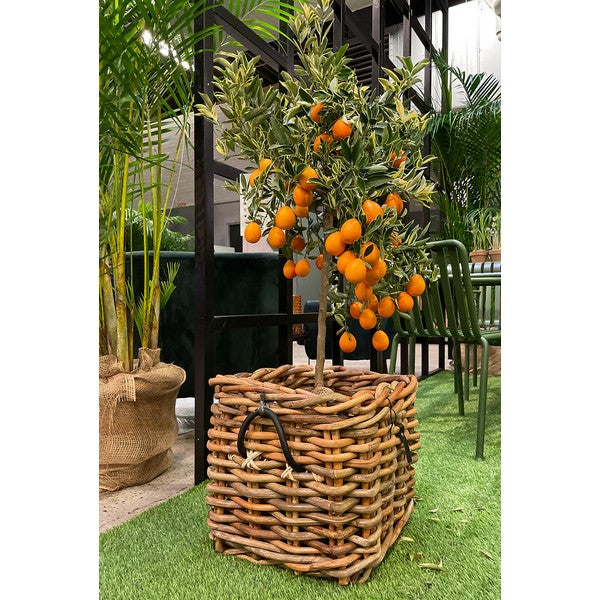 Maxi Low Firkantet Rattankurv L41xB41xH39 cm