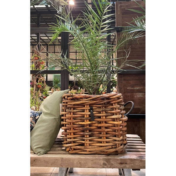 Maxi Low Firkantet Rattankurv L41xB41xH39 cm