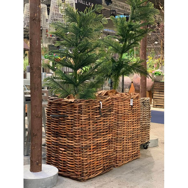 Mega Firkantet Rattankurv L59xB59xH84 cm