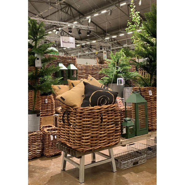 Mega Low Firkantet Rattankurv L59xB59xH50 cm
