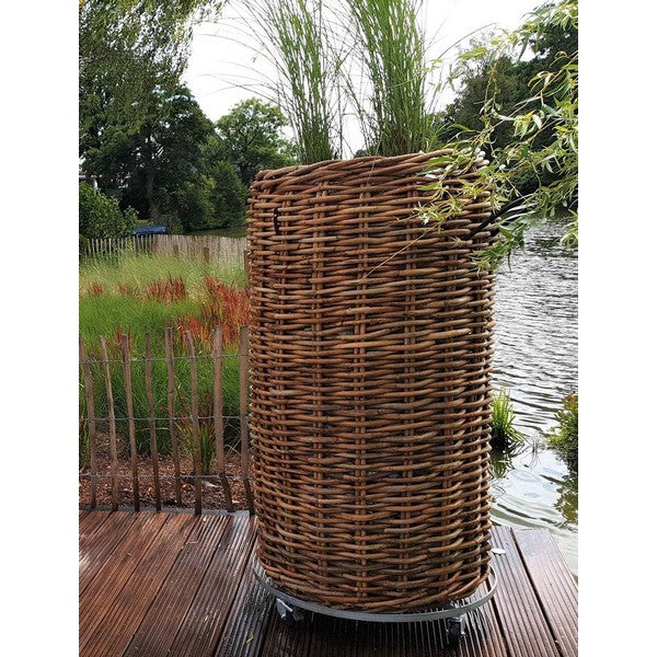 Mammut Rund Trolley t/Rattankurv Ø85xH12 cm