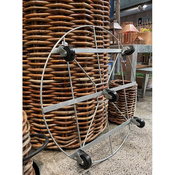 Mammut Rund Trolley t/Rattankurv Ø85xH12 cm