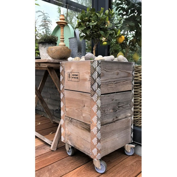 Quadro Kasse 3 Lag m Hjul L36xB36xH67,5 cm