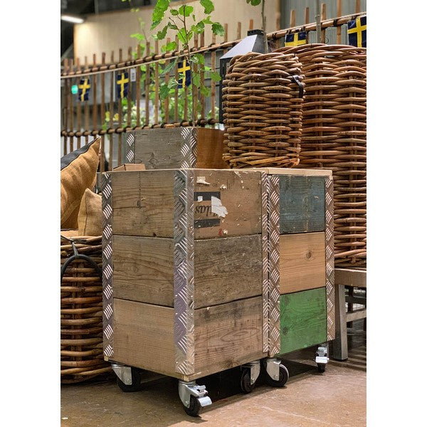 Quadro Kasse 3 Lag m Hjul L36xB36xH67,5 cm