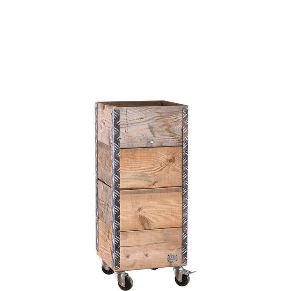 Quadro Kasse 4 Lag m Hjul L36xB36xH86,5 cm