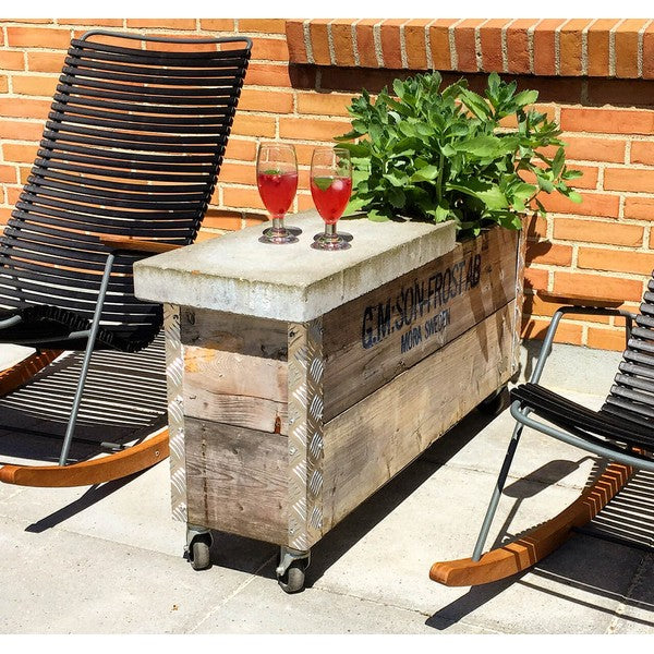 Aflang Kasse 2 Lag L102xB25xH48,5 cm