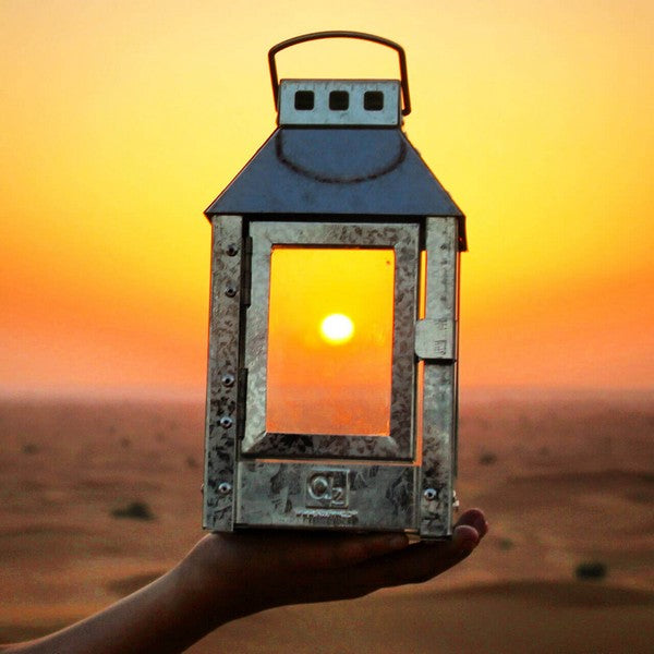 Galvaniseret Micro Lanterne L12,5xB12,5xH25 cm