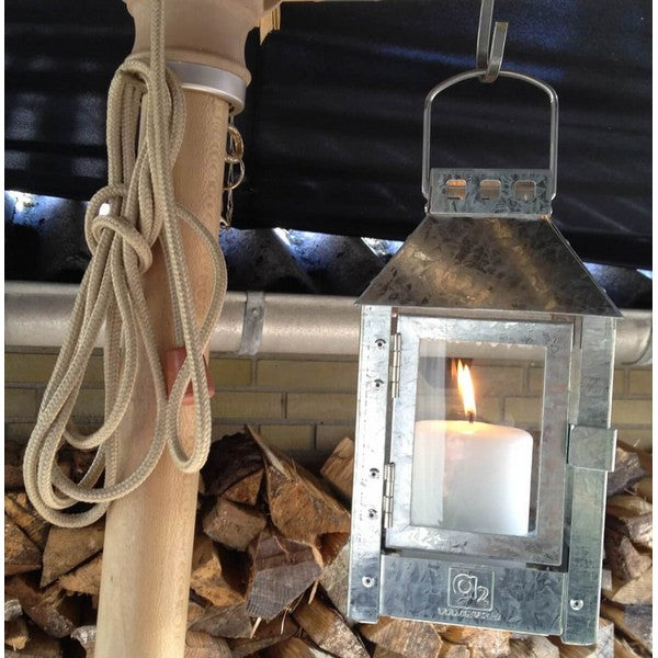 Galvaniseret Micro Lanterne L12,5xB12,5xH25 cm