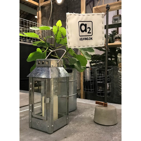 Galvaniseret Micro Small Lanterne L9,5xB9,5xH22 cm