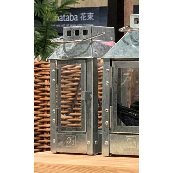 Galvaniseret Micro Small Lanterne L9,5xB9,5xH22 cm