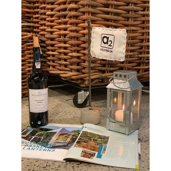 Galvaniseret Micro Small Lanterne L9,5xB9,5xH22 cm