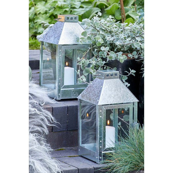 Galvaniseret Mini Lanterne L17xB17xH33,5 cm
