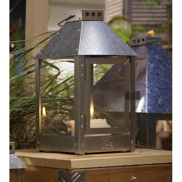Galvaniseret Mini Lanterne L17xB17xH33,5 cm