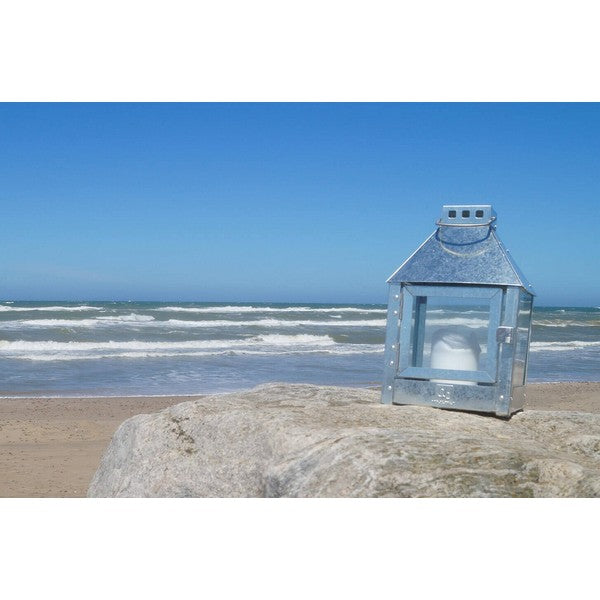 Galvaniseret Mini Quadro Lanterne L17xB17xH27,5 cm