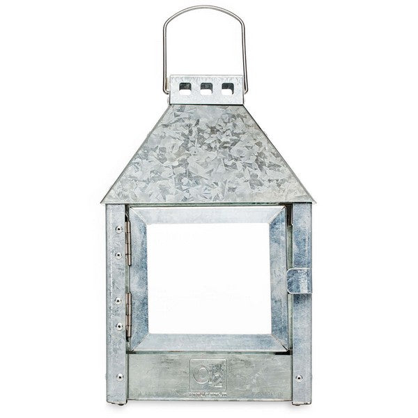 Galvaniseret Mini Quadro Lanterne L17xB17xH27,5 cm