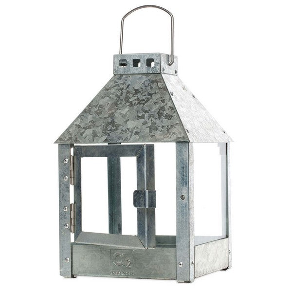 Galvaniseret Mini Quadro Lanterne L17xB17xH27,5 cm